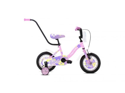 Detský bicykel Capriolo BMX 12"HT VIOLA růžovo-bílé