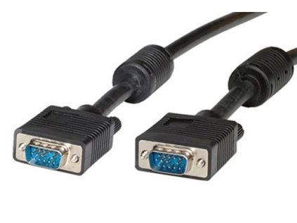 Kábel propojovací VGA HQ MD15HD-MD15HD, 20m, stíněný, s ferity