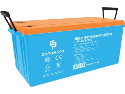 Batéria Conexpro LFP-12.8-200 LiFePO4, 12V/200Ah, M8, Bluetooth