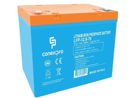 Batéria Conexpro LFP-12.8-70 LiFePO4, 12V/70Ah, T14, Bluetooth