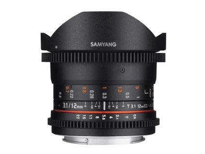 Objektív Samyang MF 12mm T3.1 Fisheye VDSLR Canon EF