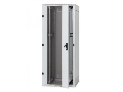 Rack Triton 19'' stojanový 27U/800x1000 prosklené dveře, šedý