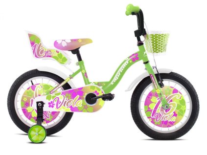 Detský bicykel Capriolo BMX 16" VIOLA růžovo-zelené