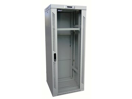 Rack LEXI-Net 19 '' stojanový 32U / 600x600 presklené dvere, šedý, rozoberateľný