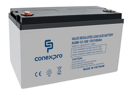 Batéria Conexpro AGM-12-100 VRLA AGM 12V/100Ah, T16