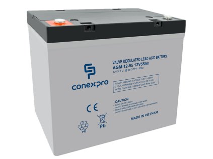 Batéria Conexpro AGM-12-55 VRLA AGM 12V/55Ah, T14