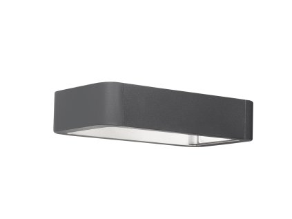 Svietidlo Nova Luce NED WALL GREY nástenné, IP 54, 2x6 W