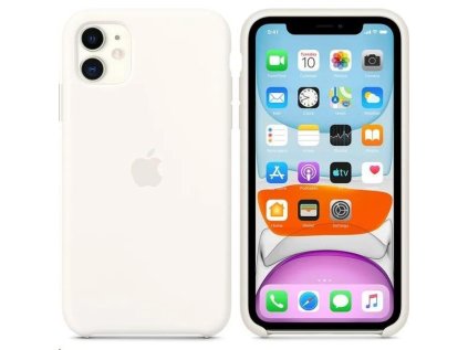 Kryt Apple silikonový kryt pro iPhone 11 bílý