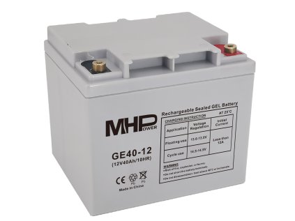 Batéria MHPower GE40-12 GEL, 12V/40Ah, T1-M6, Deep Cycle