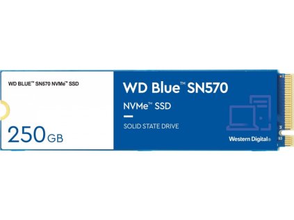 SSD disk Western Digital Blue SN570 250GB, M.2 2280, PCIe 3.0 x4, NVMe