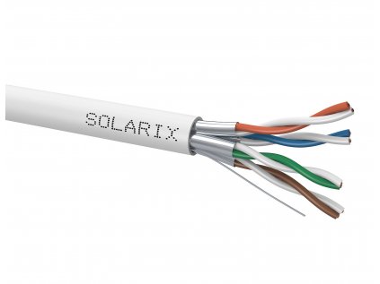 Kábel Solarix STP kabel Cat 6A drát 500m LSOH - cívka