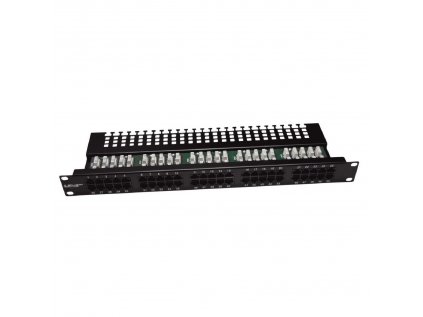 Patch panel LEXI-Net ISDN 50p. 1U - Black