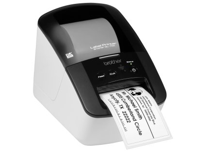 Tlačiareň Brother samolepících papírových štítků QL-700, 62mm, DK páska, USB 2.0 - 3 roky záruka po registraci