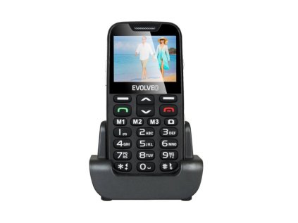 Mobilný telefón Evolveo EasyPhone XD so stojankom, čierny