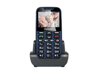 Mobilný telefón Evolveo EasyPhone XD so stojankom, modrý