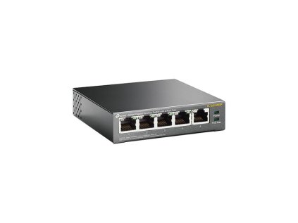 Switch TP-Link TL-SG1005P 5x GLAN, 4xPOE, 56W, kov