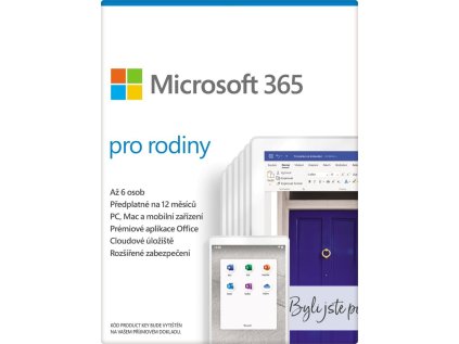 Predplatné Microsoft 365 Family, všetky jazyky, 1 rok