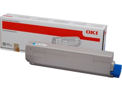 Toner OKI 44844615 do C822 (7 500 stránek), azurový