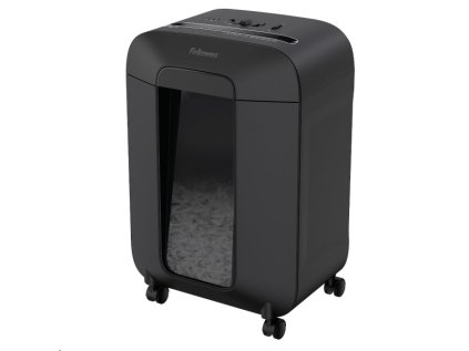 Skartovač Fellowes LX 85 P-4, Cross cut 4x40mm, 12l istov, 19l, Credit Card, čierny