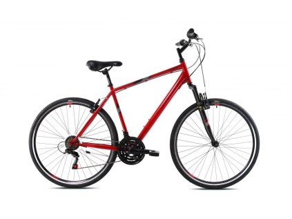 Trekový bicykel Capriolo SUNRISE MAN TREK, 28"/22" bordo-červené