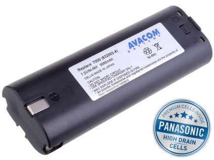 Batéria Avacom pre aku Makita 7000 Ni-MH 7,2V 3000mAh, články PANASONIC  – neoriginálne