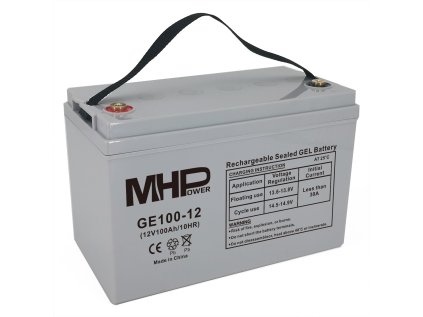 Batéria MHPower GE100-12 GEL, 12V/100Ah, T3-M8, Deep Cycle