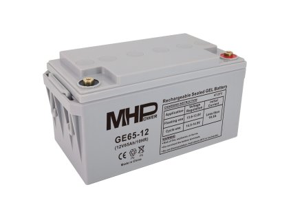 Batéria MHPower GE65-12 GEL, 12V/65Ah, T1-M6, Deep Cycle