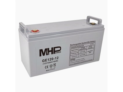 Batéria MHPower GE120-12 GEL, 12V/120Ah, T3-M8, Deep Cycle