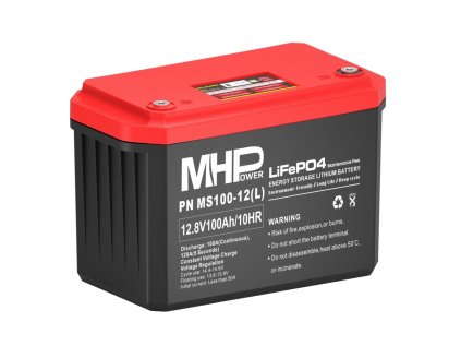 Batéria MHPower MS100-12(L) LiFePO4, 12V/100Ah, LC4-M8