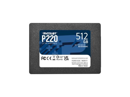 SSD disk Patriot P220 2,5" 512GB, SATA III