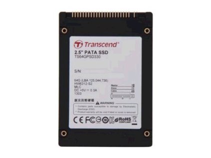 SSD disk Transcend SSD330 32GB  2.5", IDE, čtení/zápis 119MB/67MB/s, MLC
