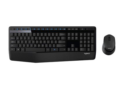 Set klávesnica + myš Logitech Wireless Combo MK345 CZ+ SK, černá