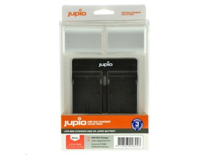 Set Jupio 2xLP-E6N 2040 mAh + Dual Charger pre Canon