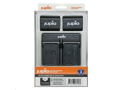 Set Jupio 2x baterie NP-FZ100 - 2040 mAh + nabíječka duální pro Sony