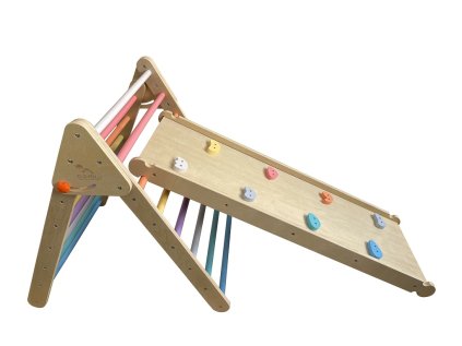 Hračka 2Kids Toys Piklerovej trojuholník s doskou pastelový