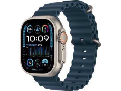 Hodinky Apple Watch Ultra 2 GPS + Cellular, 49mm Titanium Case with Blue Ocean Band