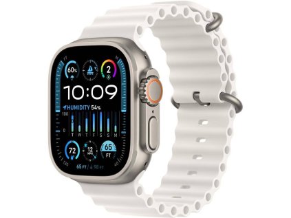 Hodinky Apple Watch Ultra 2 GPS + Cellular, 49mm Titanium Case with White Ocean Band