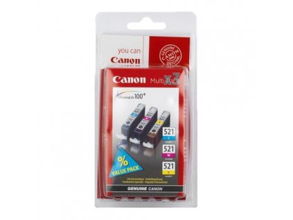 Atrament Canon Ink CLI-521 C/M/Y Pack (CLI521CMY)