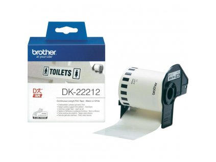 Páska Brother DK-22212 (bílá filmová role 62mm x 15,24m)