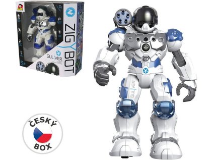Robot Zigybot policajný Guliver, 22 funkcií, modrá