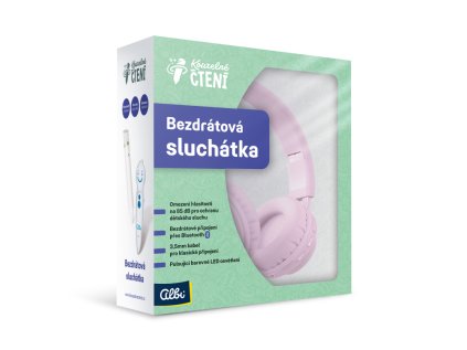 Slúchadlá Albi KČ - bezdrôtové (růžová)