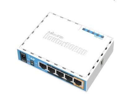 RouterBoard Mikrotik RB951Ui-2nD hAP,CPU 650MHz, 5x LAN, 2.4Ghz 802.11b/g/n, USB, 1x PoE out, case