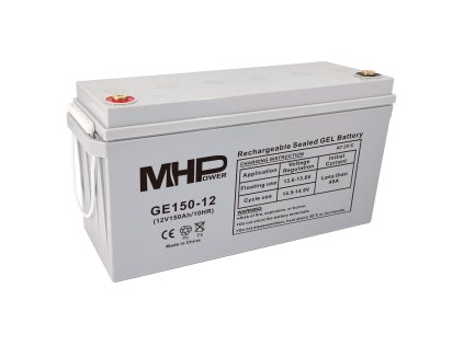 Batéria MHPower GE150-12 GEL, 12V/150Ah, T3-M8, Deep Cycle