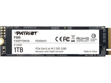 SSD disk Patriot P300 1TB, M.2 2280, PCIe 3.0 x4, NVMe