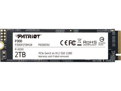 SSD disk Patriot P300 2TB, M.2 2280, PCIe 3.0 x4, NVMe