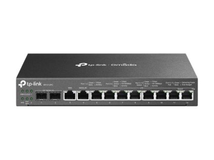 Router TP-Link ER7212PC SafeStream VPN 1x GWAN + 1x GWAN/LAN + 2x SFP GWAN/LAN, 8x GLAN s PoE, Omáda SDN