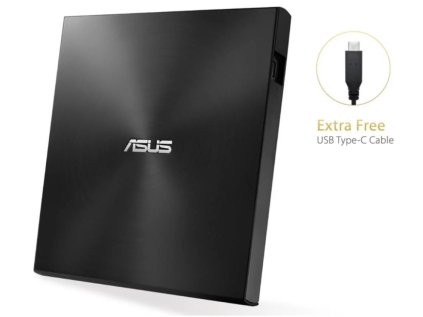 Mechanika Asus SDRW-08U9M-U externí, USB 2.0 a Typ-C, černá