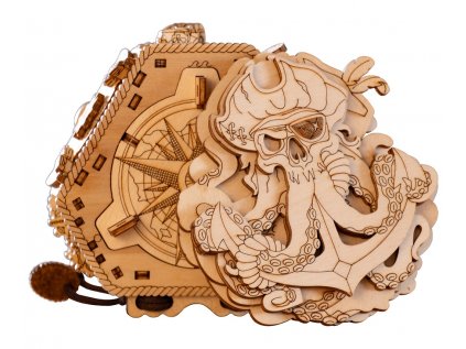 Hlavolam EscapeWelt 3D drevený Blackbeard's Compass