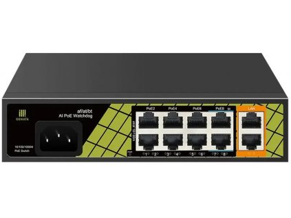 Switch Conexpro GNT-P1210SG 2x GLAN, 8x LAN s PoE, 120W