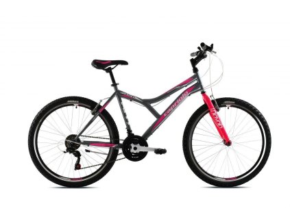 Horský bicykel Capriolo DIAVOLO DX 600 26"/18HT šedo - růžové 17"